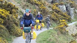Riding the final section of Coast Path from Valley of the Rocks to Lynton